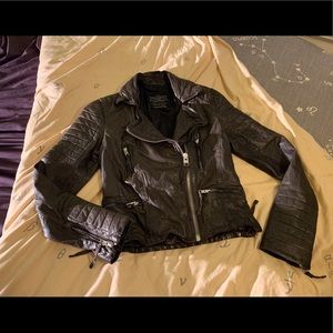 ALL SAINTS Leather Biker Jacket!